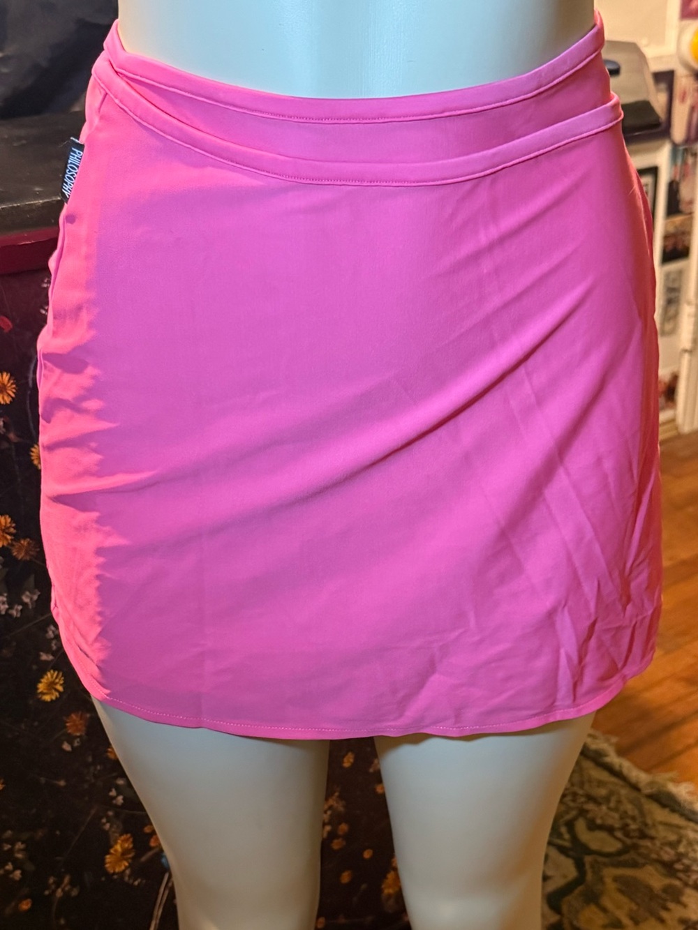 Alberta Ferretti Hot Pink Mini Skirt